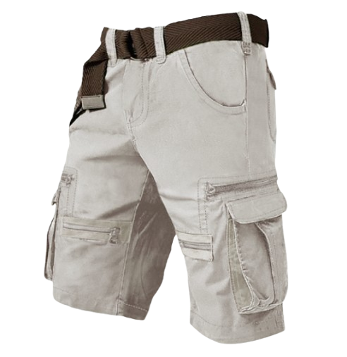 Men's Cargo Shorts Shorts Casual Shorts(Belt Included)