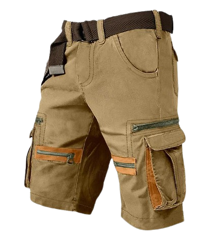 Men's Cargo Shorts Shorts Casual Shorts(Belt Included)