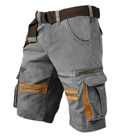 Men's Cargo Shorts Shorts Casual Shorts(Belt Included)