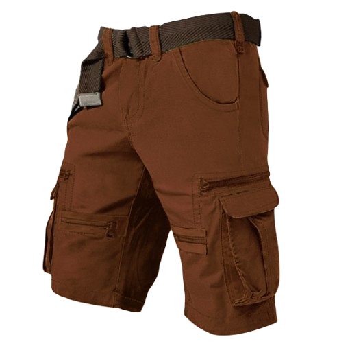 Men's Cargo Shorts Shorts Casual Shorts(Belt Included)