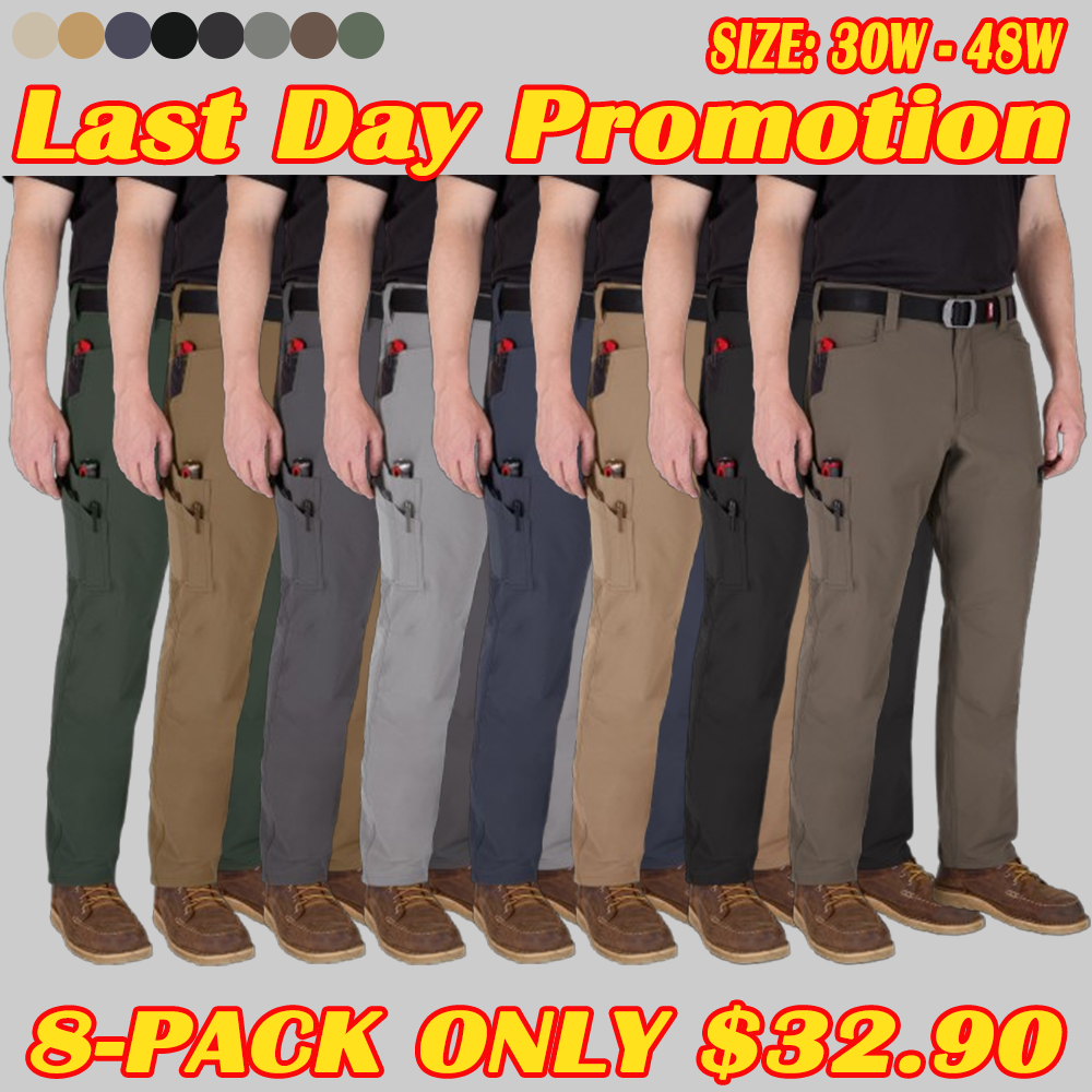 Men's Ripstop Tech Pants,Water Resistant Outdoor Tactical Pants
