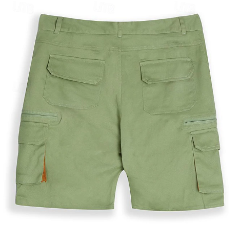 Men's Cargo Shorts Shorts Casual Shorts(Belt Included)