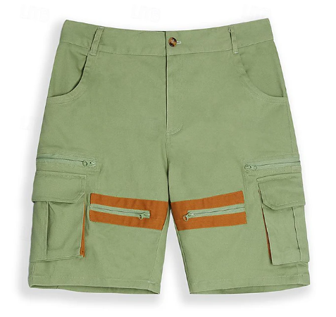 Men's Cargo Shorts Shorts Casual Shorts(Belt Included)