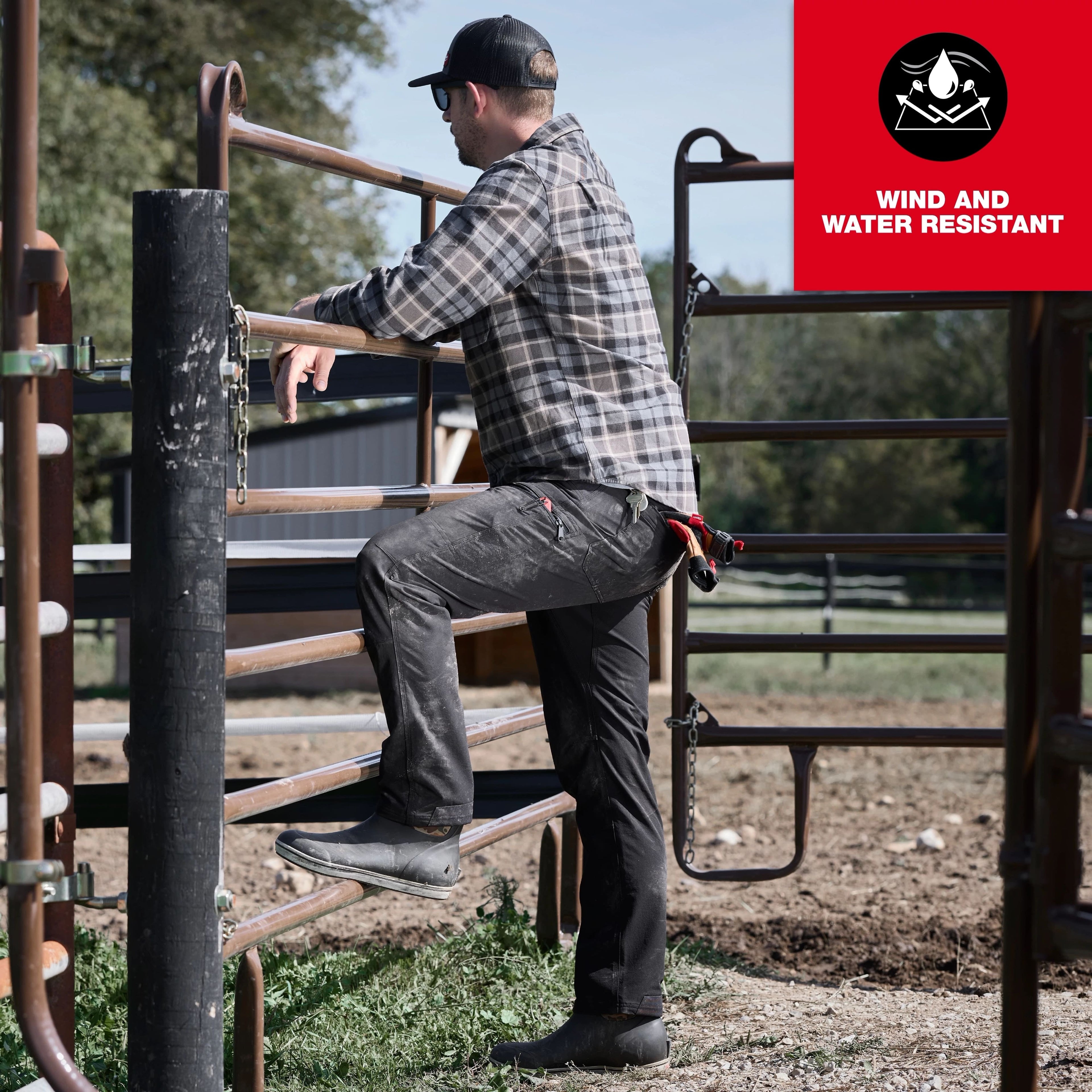 Men's Ripstop Tech Pants,Water Resistant Outdoor Tactical Pants
