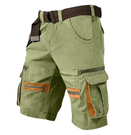 Men's Cargo Shorts Shorts Casual Shorts(Belt Included)