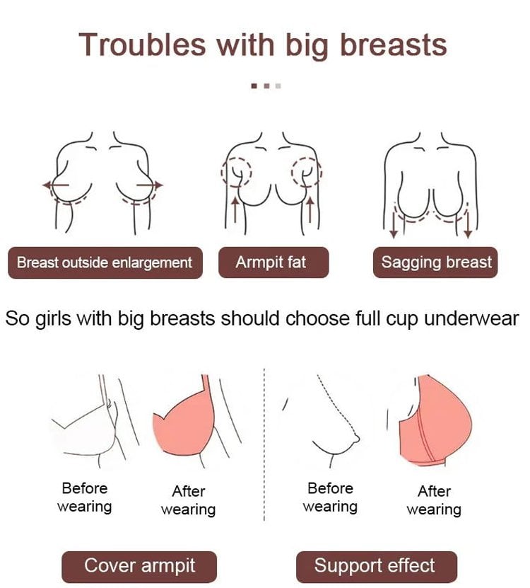 Women's Wireless Push-Up Bra – Seamless, Adjustable, Ribbed & Breathable