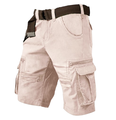 Men's Cargo Shorts Shorts Casual Shorts(Belt Included)